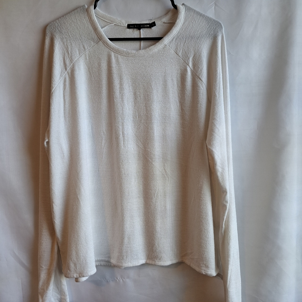 Rag & Bone Women's Cream knit Long Sleeve Hudson Tunic